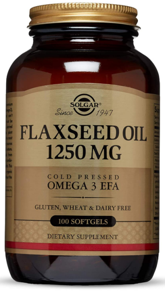Solgar Flaxseed Oil 1250mg 100 Softjel