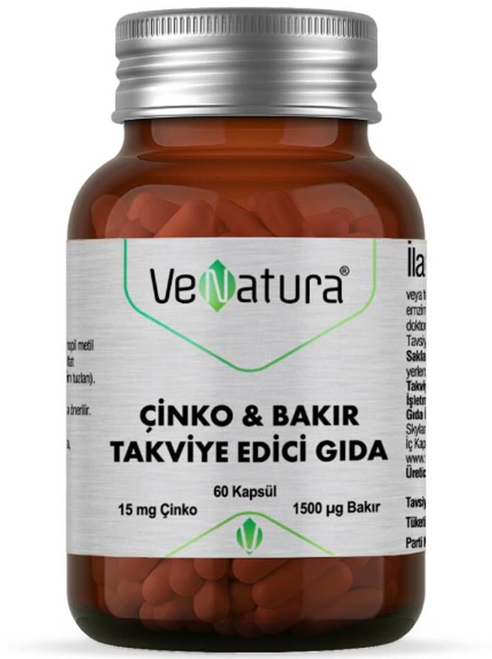 Venatura Çinko & Bakır 60 Kapsül
