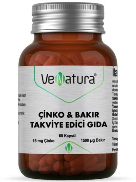 Venatura Çinko & Bakır 60 Kapsül