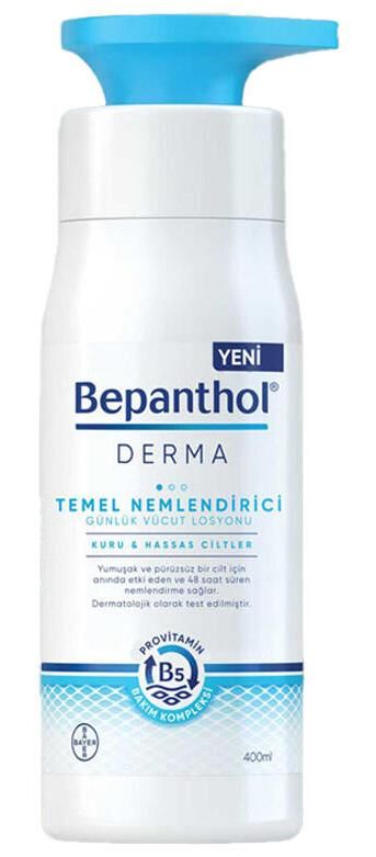 Bepanthol Derma Temel Nemlendirici Vücut Losyonu 400ml | Kuru ve Hassas Ciltler