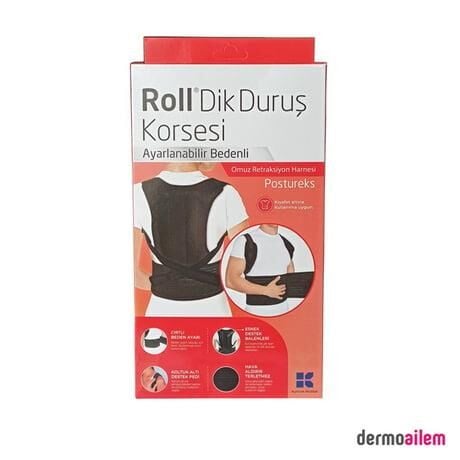 Roll Dik Duruş Korsesi | Ayarlanabilir Bedenli
