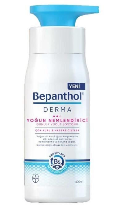 Bepanthol Derma Yoğun Nemlendirici Vücut Losyonu 400ml | Çok Kuru ve Hassas Ciltler
