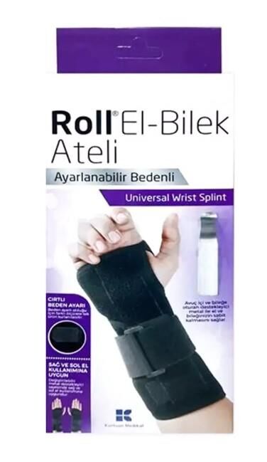 Roll Medikal El Bilek Ateli Metal Destekli | Ayarlanabilir Bedenli