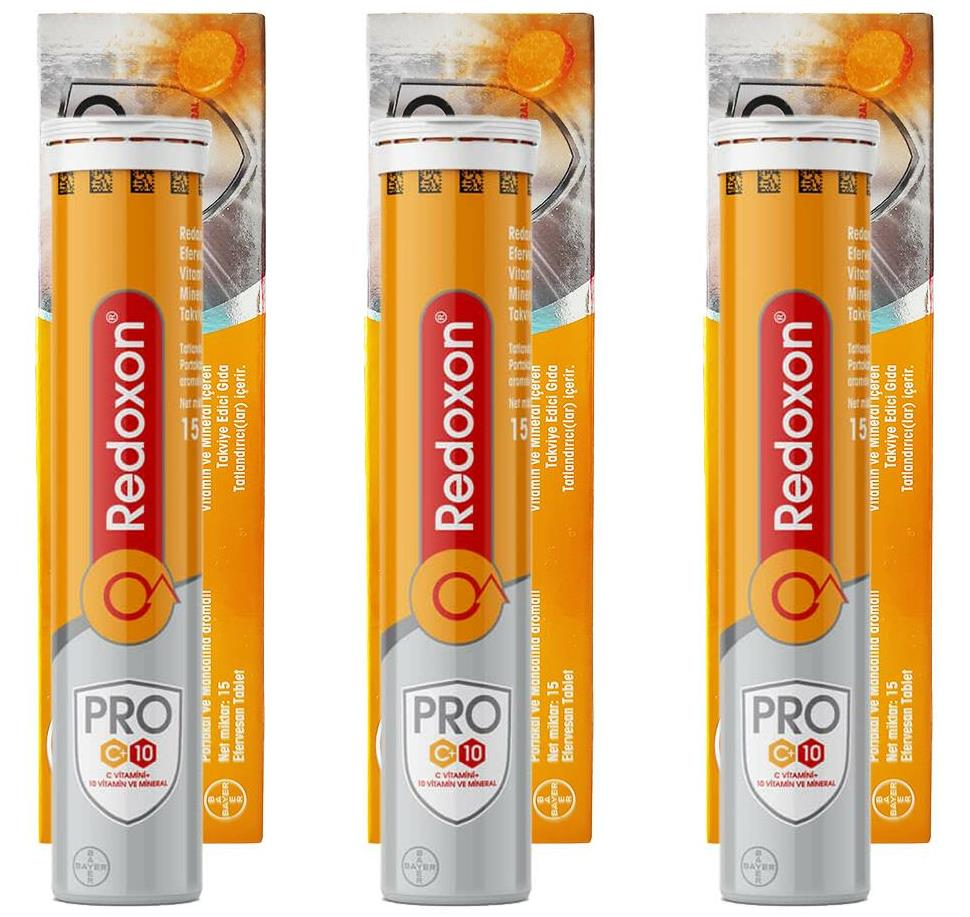 Redoxon Pro Vitamin C 1000mg Efervesan 15 Tablet | 3 Adet