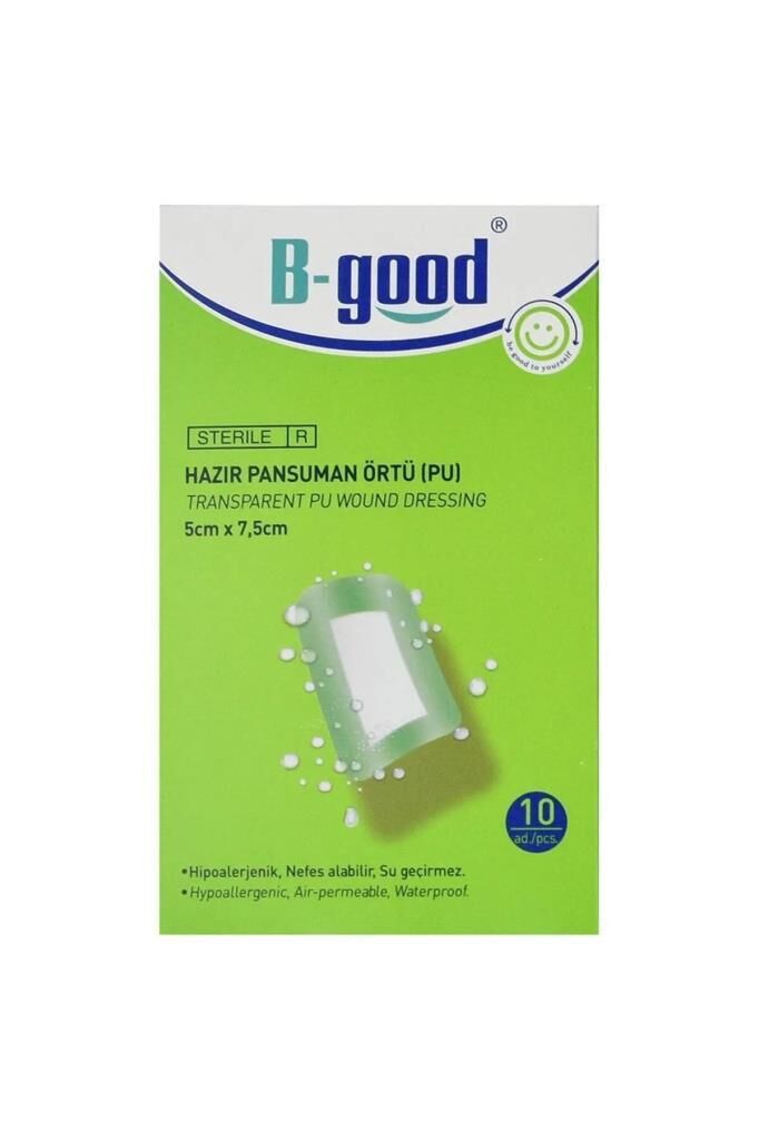 B-Good Su Geçirmez Pansuman Örtüsü 5 cm x 7,2 cm 10 Adet