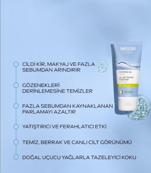 Weleda Naturally Clear Arındırıcı Temizleyici Jel 100 ml