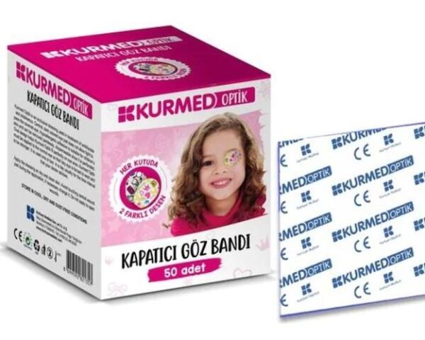 Kurmed Optik Kapatıcı Göz Bandı 50 Adet | Kız