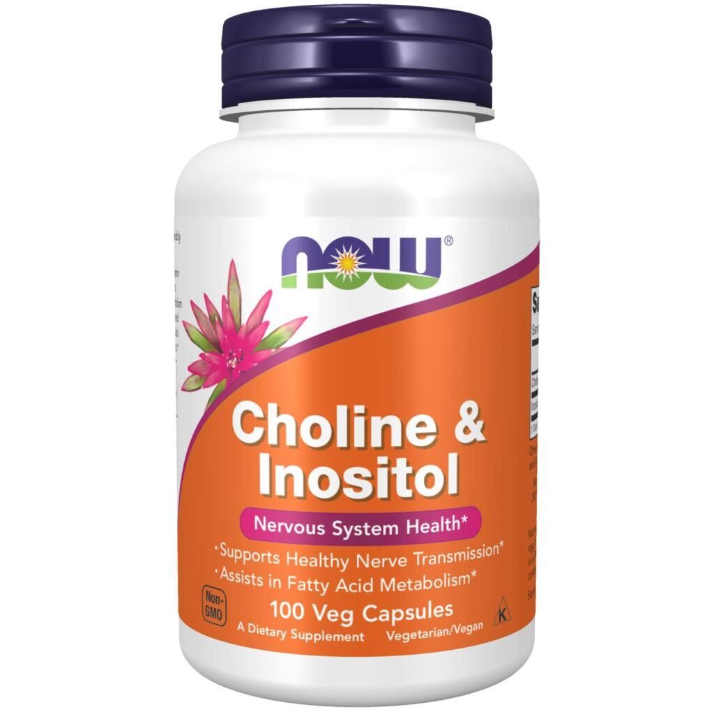 Now Choline & Inositol 500mg, 100 Kapsül