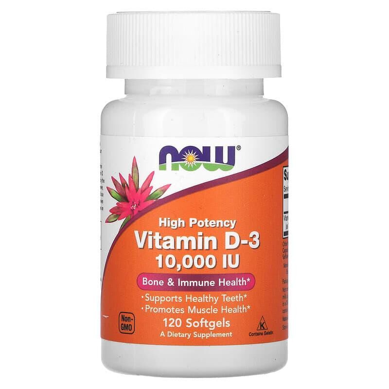 Now D3 10.000 IU 120 Softgels