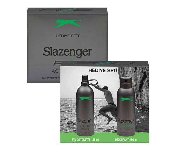 Slazenger Activesport Yeşil Erkek Parfüm Edt 125 ml + Deodorant 150 ml Set