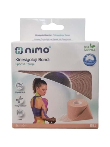 Nimo Kinesyoloji Bandı Bej 5cm x 5m