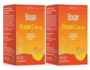 Orzax Ocean Vitamin C 500mg 60 Kapsül | 1 Alana 1 Bedava
