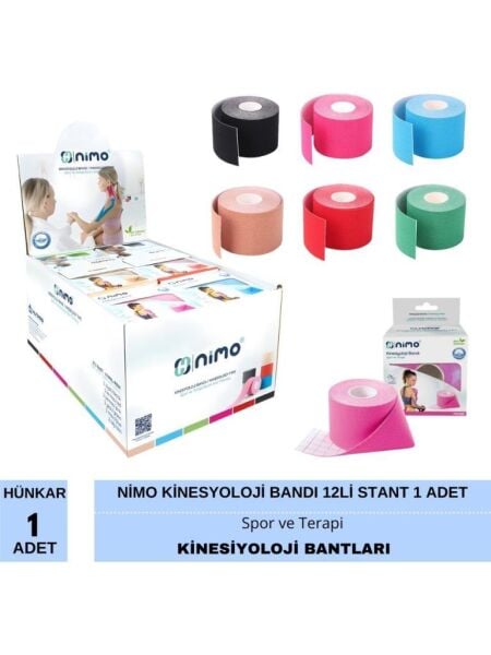 Nimo Kinesyoloji Bandı 12 Adet Stand