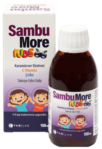 Tab İlaç SambuMore Kids 150ml | Kara Mürver Ekstresi