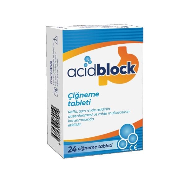 Acidblock 24 Çiğneme Tableti