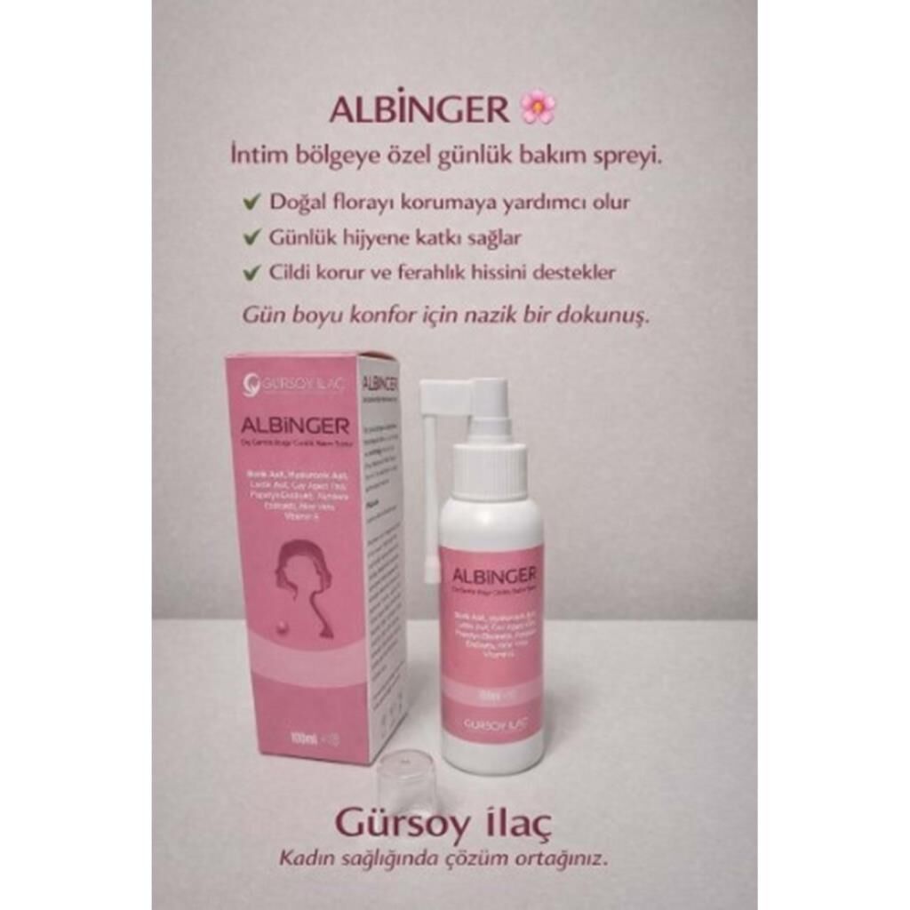 Gürsoy Albinger Dış Genital Bölge Günlük Bakım Spreyi 100 ml