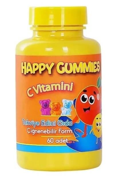 Happy Gummies Vitamin C Çiğnenebilir Form 60 Adet