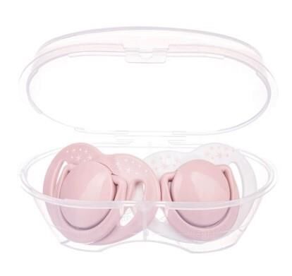 Mamajoo Yalancı Emzik 12 Ay+ Powder Pink Ortodontik | 2 Adet