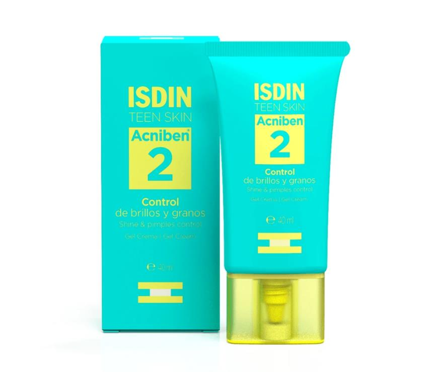 ISDIN Teen Skin Acniben 2 Control Cream Gel 40ml | Parlaklık ve Sivilce Karşı Krem