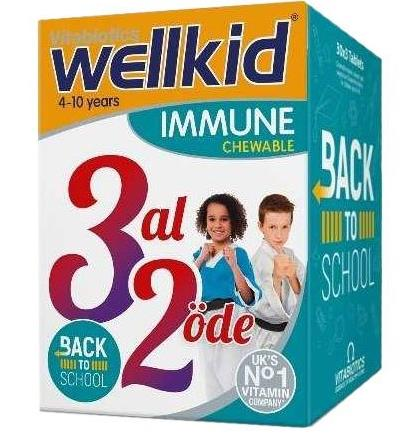 Vitabiotics Wellkid Immune Chewable 90 Tablet | 3 Al 2 Öde Avantajlı Paket