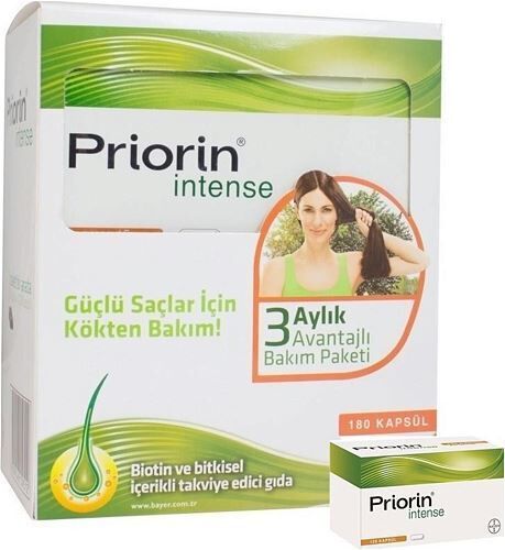 Priorin Intense Avantajlı Paket 60+120 Kapsül