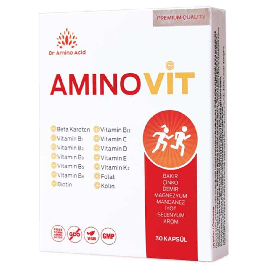 Dr. Amino Acid AminoVit 30 Kapsül | Vitamin Takviyesi