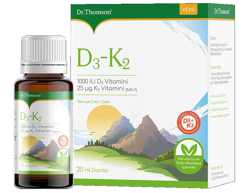 Dr. Thomson Vitamin D3 K2 Damla 20ml