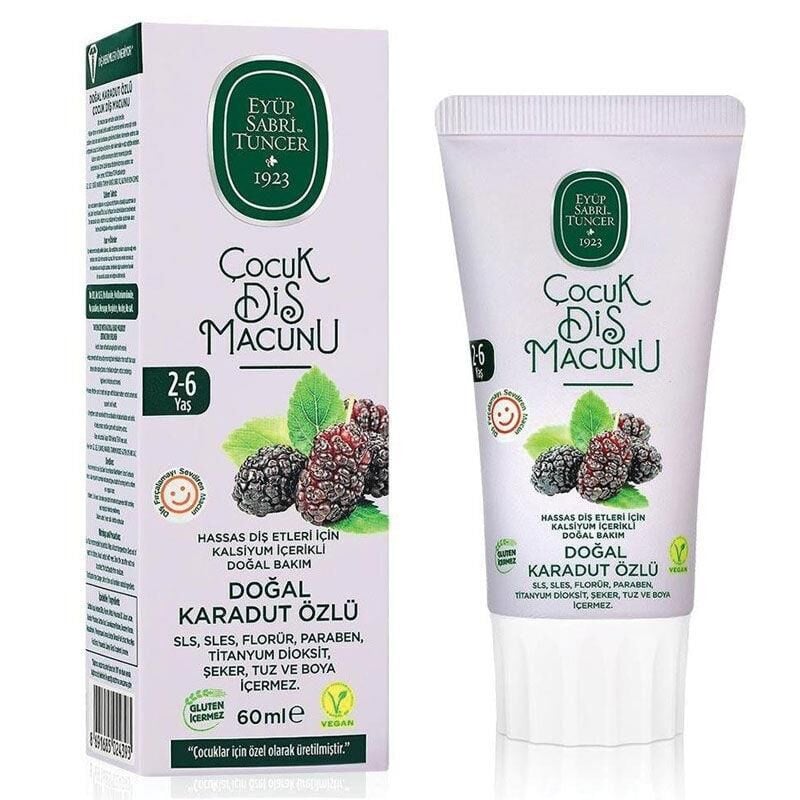 Eyüp Sabri Tuncer Çocuk Diş Macunu Doğal Karadut Özlü 75 ml