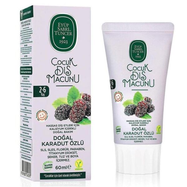 Eyüp Sabri Tuncer Çocuk Diş Macunu Doğal Karadut Özlü 75 ml
