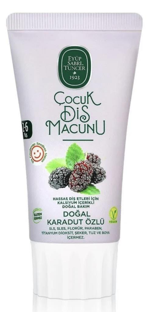 Eyüp Sabri Tuncer Çocuk Diş Macunu Doğal Karadut Özlü 75 ml