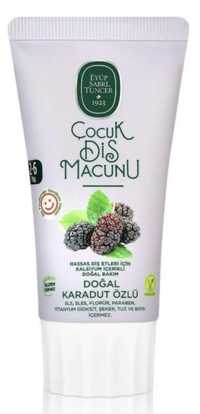Eyüp Sabri Tuncer Çocuk Diş Macunu Doğal Karadut Özlü 75 ml