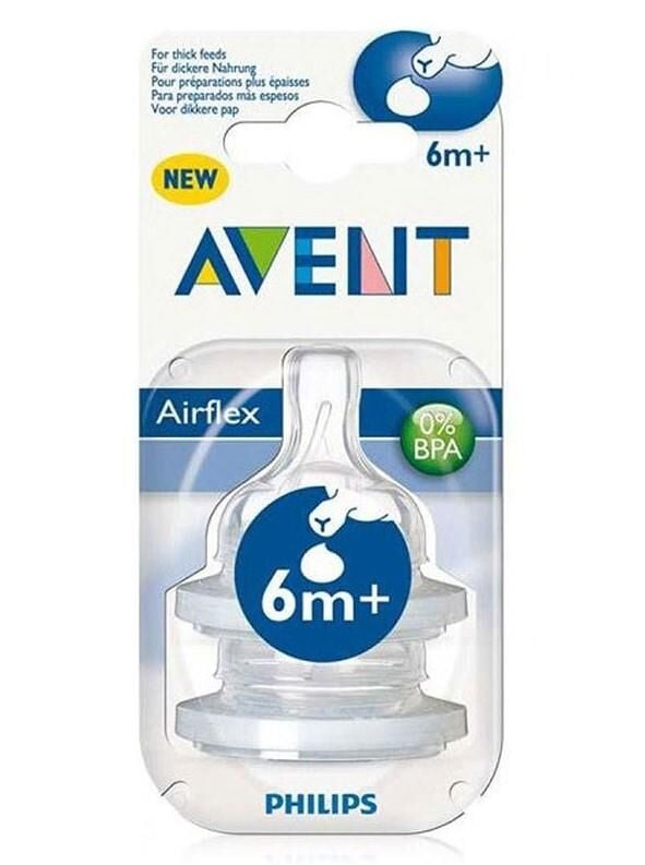 Philips Avent Biberon Emziği Klasik | 6 Ay+, Y Kesik, 2 Adet