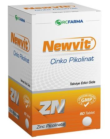 Newvit Zinc Picolinate 60 Tablet | Çinko Pikolinat
