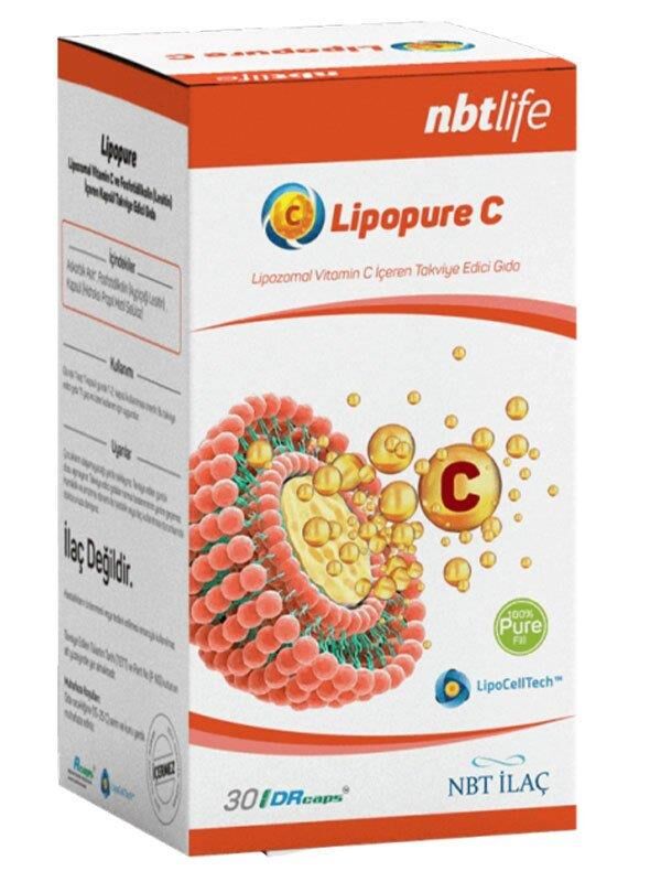 Nbt Life Lipopure C Lipozomal Vitamin C 1000mg 30 Kapsül