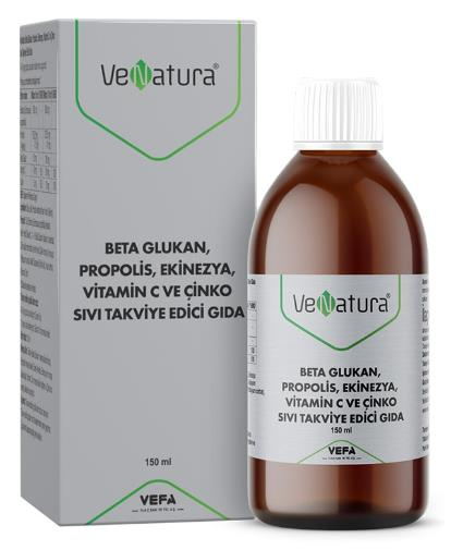 Venatura Beta Glukan Propolis Ekinezya Vitamin C Çinko 150 ml | Sıvı Takviye Edici Gıda