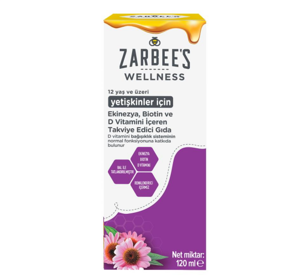 Zarbees Wellness Ekinezya, Biotin ve D Vitamin 120 ml