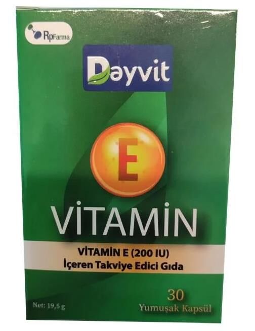 Dayvit Vitamin E 200IU 30 Kapsül
