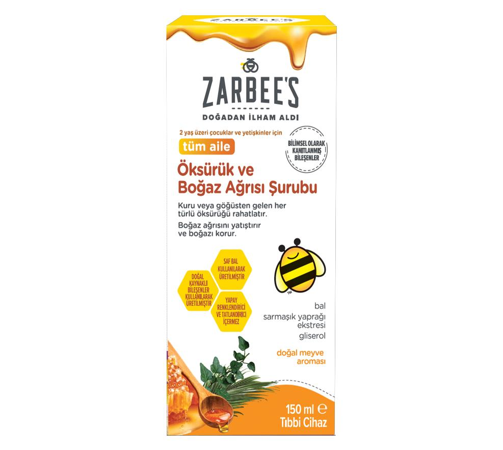 Zarbees Öksürük ve Boğaz Şurup 150 ml