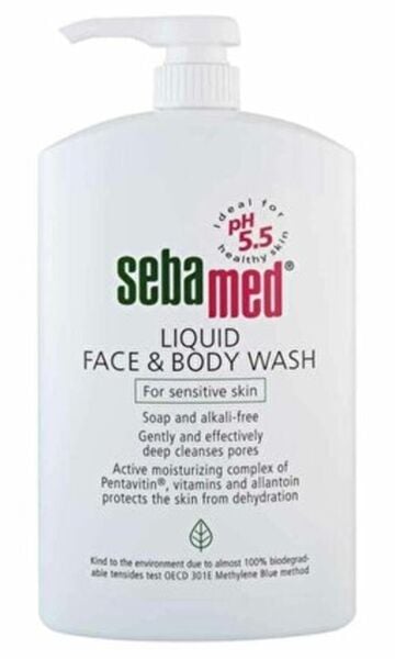 Sebamed Yüz ve Vücut Temizleyici Likit 1000ml | Hassas Ciltler