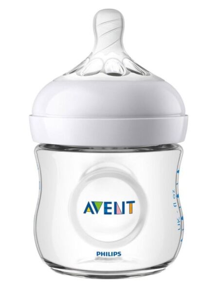 Philips Avent Biberon PP Natural Emzik 125ml | 0 Ay Üzeri, Şeffaf, 1 Adet