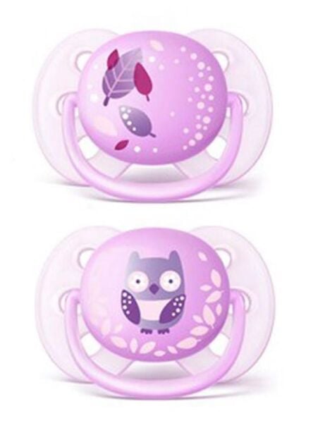 Philips Avent Yalancı Emzik Ultra Soft Desenli Kız | 0-6 Ay, 2 Adet