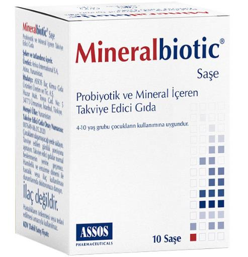 Assos Mineralbiotic 10 Saşe | Probiyotik Takviyesi