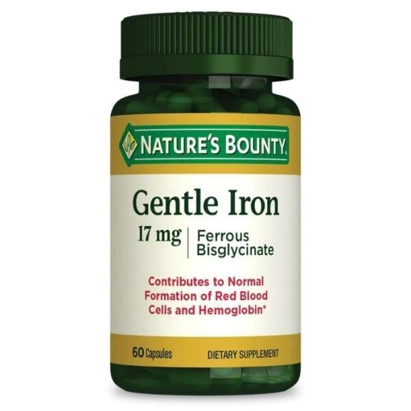 Natures Bounty Gentle Iron 17 mg 60 Kapsül