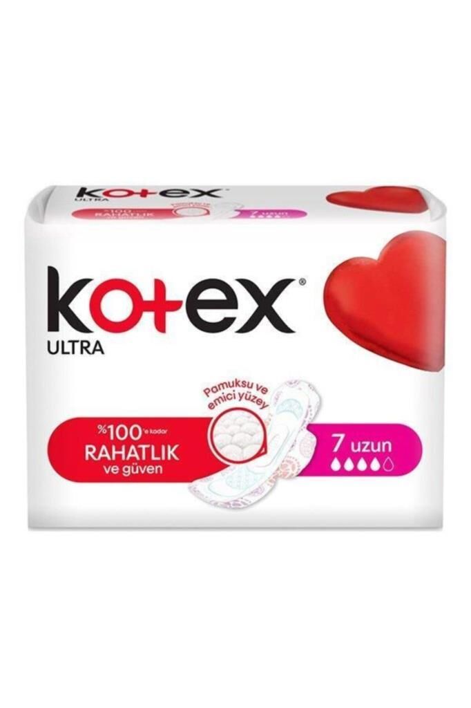 Kotex Ultra Uzun Pamuksu Yüzey 7'li