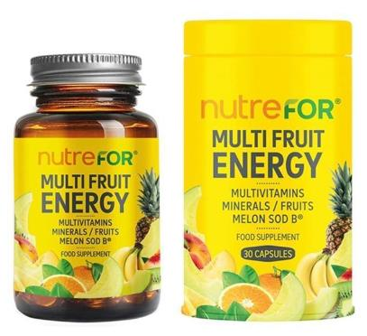 Nutrefor Multi Fruit Energy 30 Kapsül | Sebze ve Meyve Ekstresi