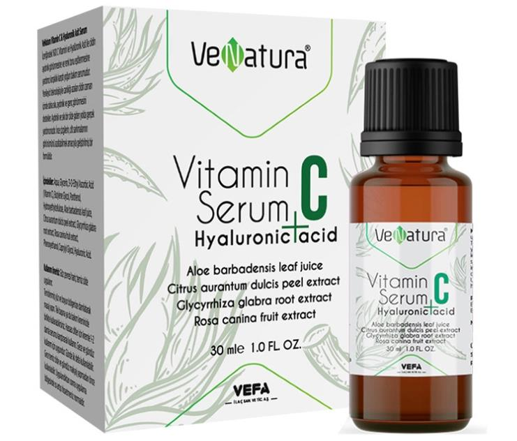 Venatura Vitamin C Hyaluronic Acid Cilt Bakım Serumu 30ml