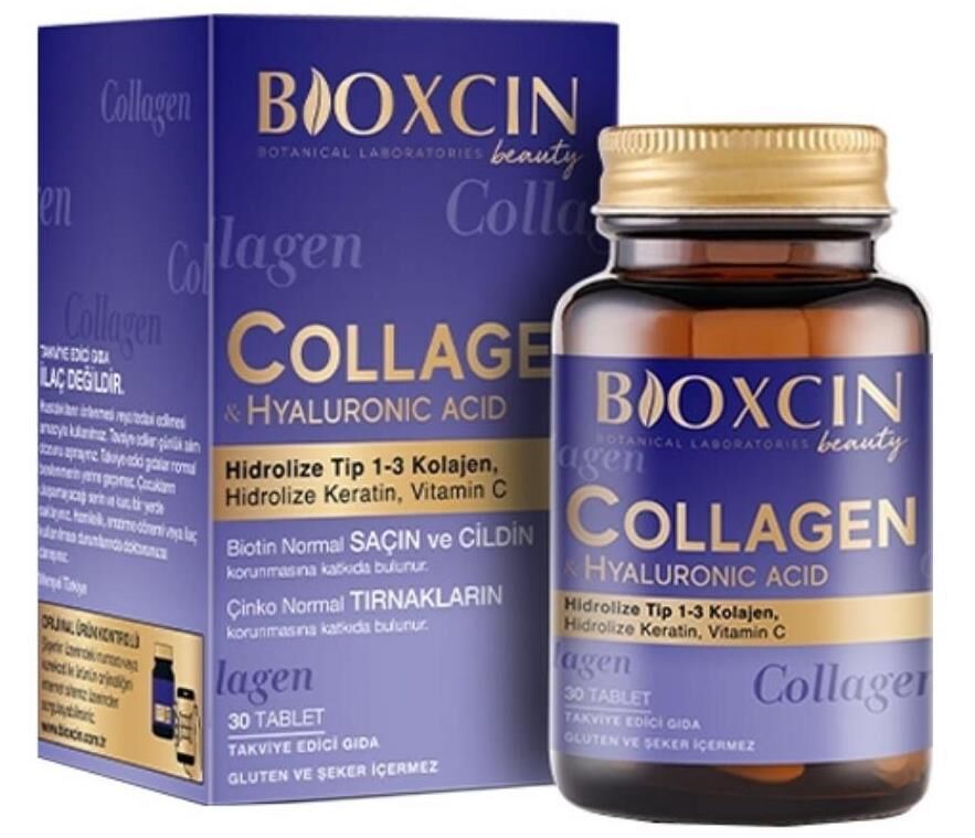 Bioxcin Collagen 30 Tablet | Hyaluronic Acid