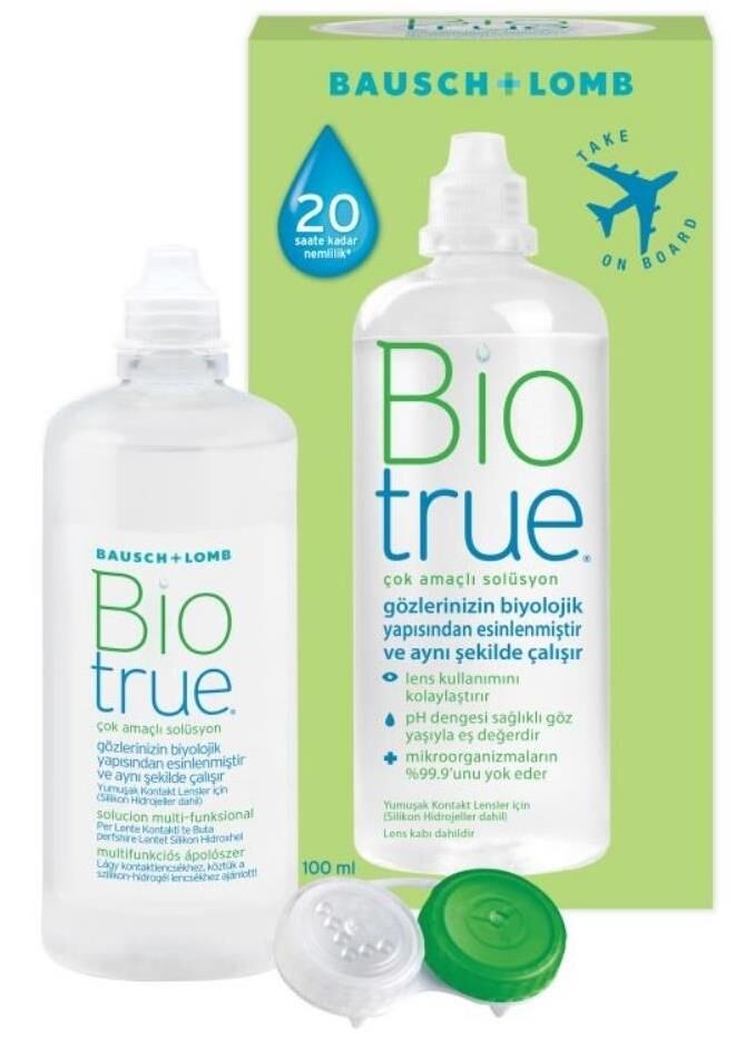 Biotrue Çok Amaçlı Lens Solüsyonu 100ml | Seyahat Boyu