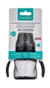 Mamajoo Kulplu Akıtmaz Eğitici Bardak 6 Ay+  Black 160ml | Anti-Kolik Bardak Ucu