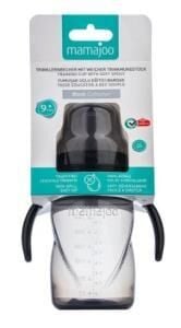 Mamajoo Kulplu Akıtmaz Eğitici Bardak 9 Ay+  Black 270 ml | Anti-Kolik Bardak Ucu